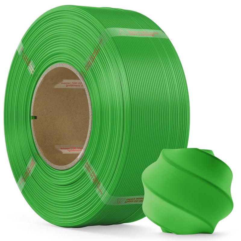 MarsWork PLA Filament 1.75mm PLA 3D Printer Filament(Refill),1kg Refill for Reusable Spools(2.2lbs),Premium Quality 3D Printing Filament for Bambu lab 3D Printers, Green - Image 1